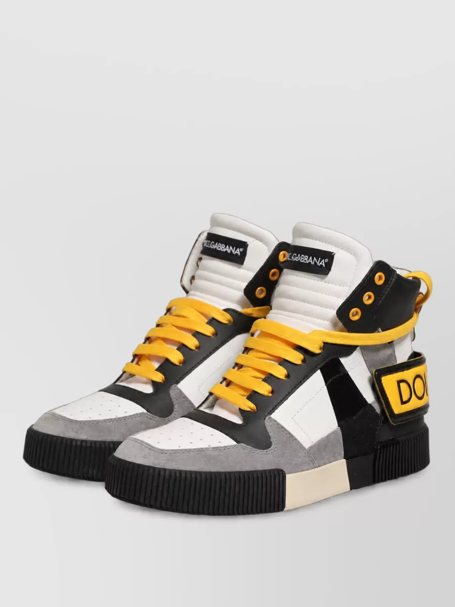 Dolce&Gabbana Leather High Top Sneakers