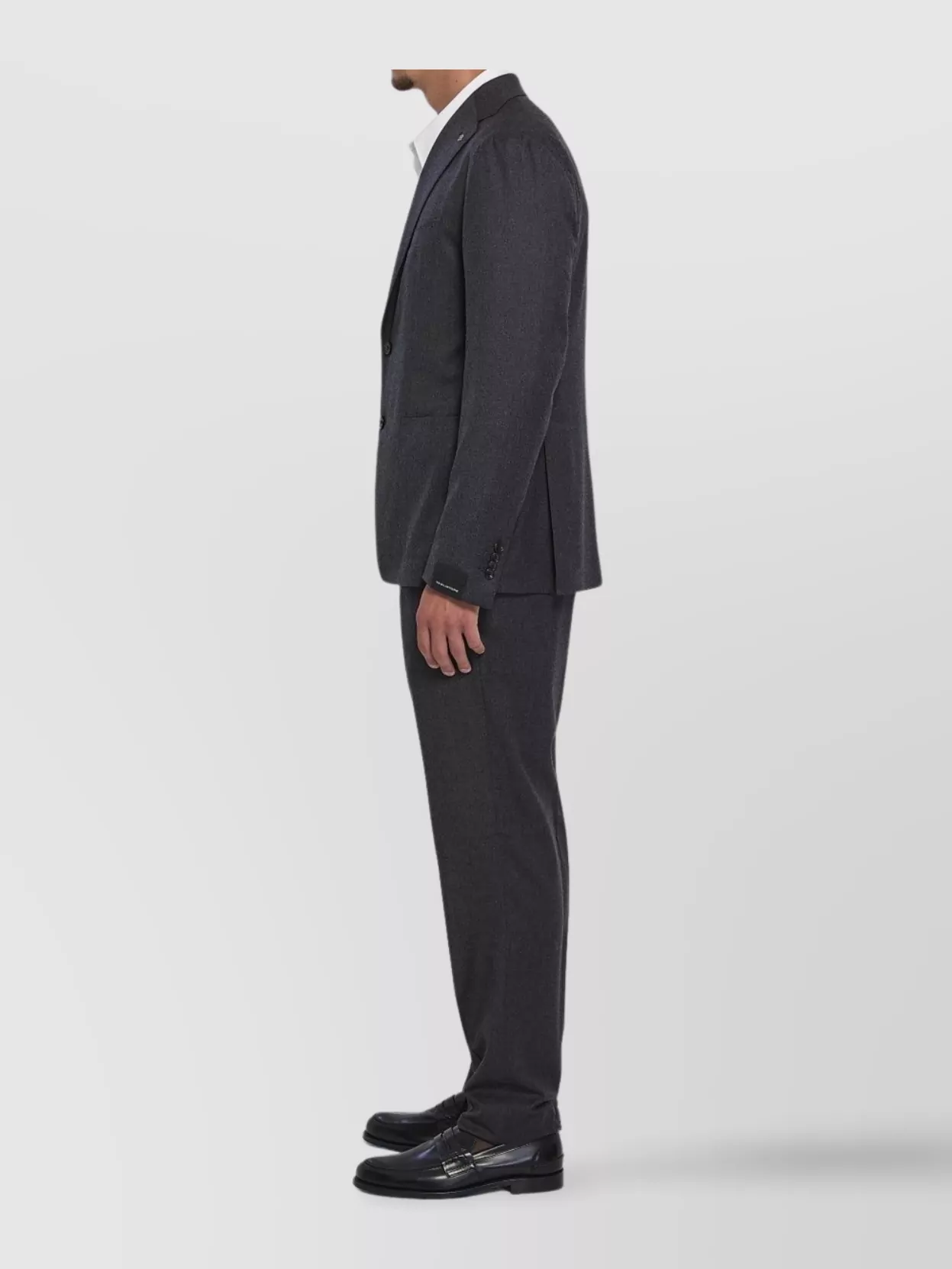 Tagliatore Wool And Silk Two-piece Tailored Suit In Black