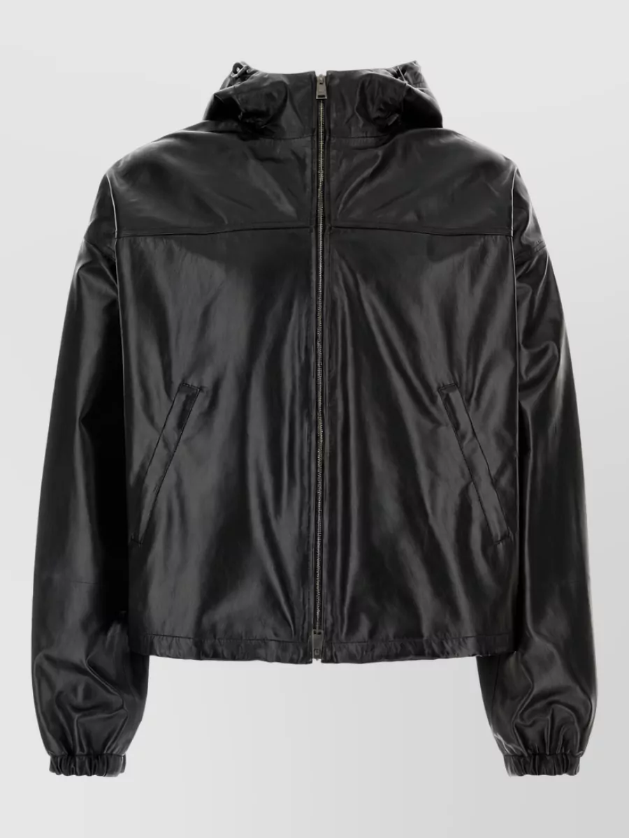 Fendi Leather padded jacket
