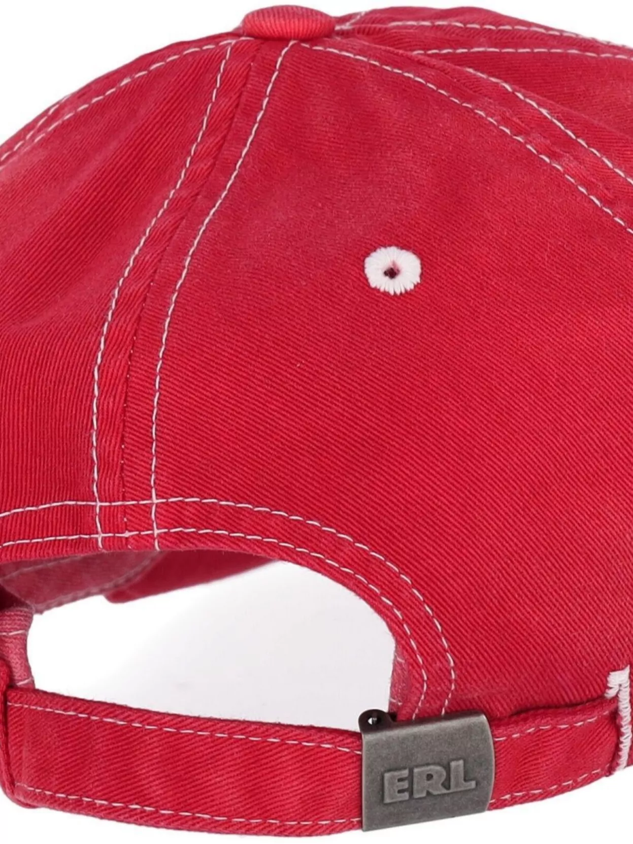 Erl Stitching Contrast Brim Curved Vents Eyelet