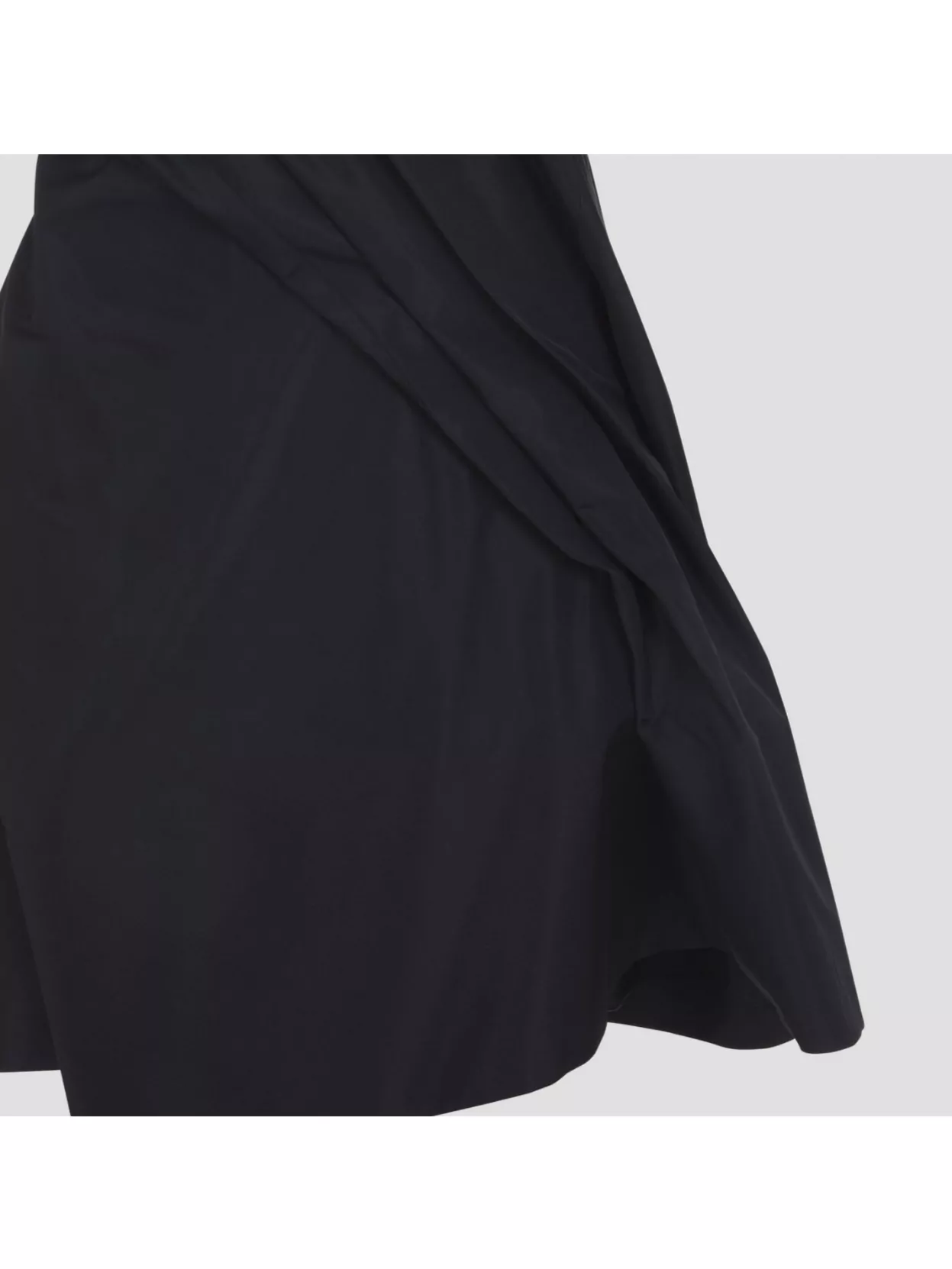 Loewe Mini Dress In Luxurious Polyester-silk Blend In Black