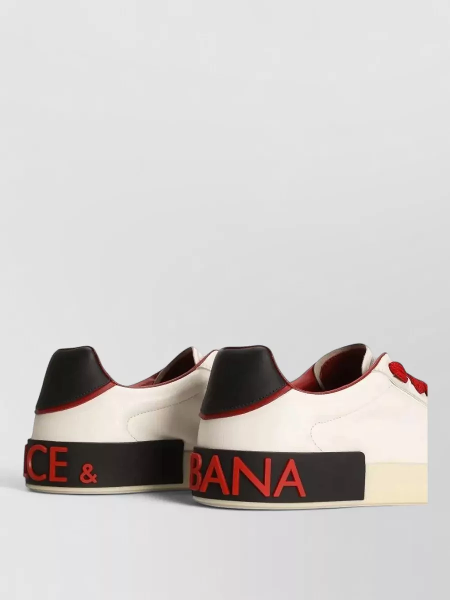 Dolce&Gabbana Leather Low-Top Sneakers