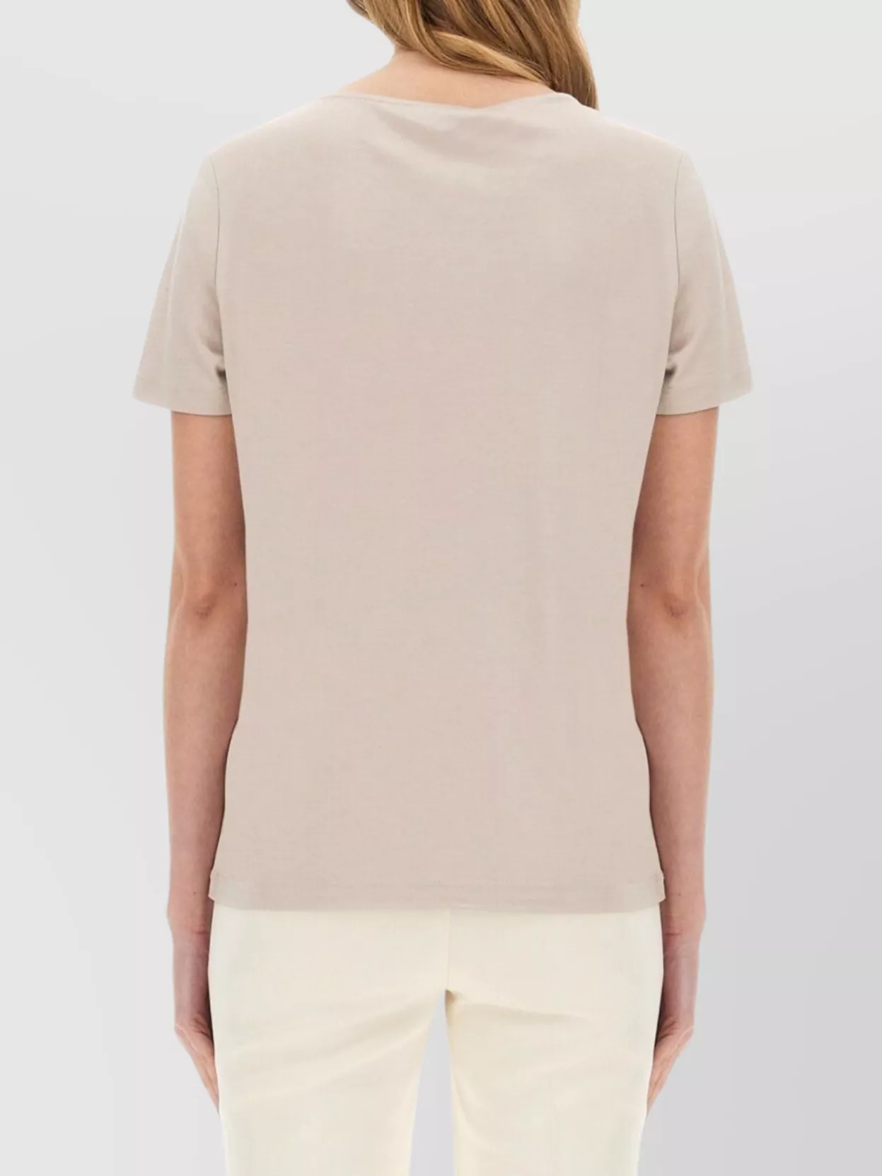 Fay Basic Round Neck Short Sleeve T-Shirt