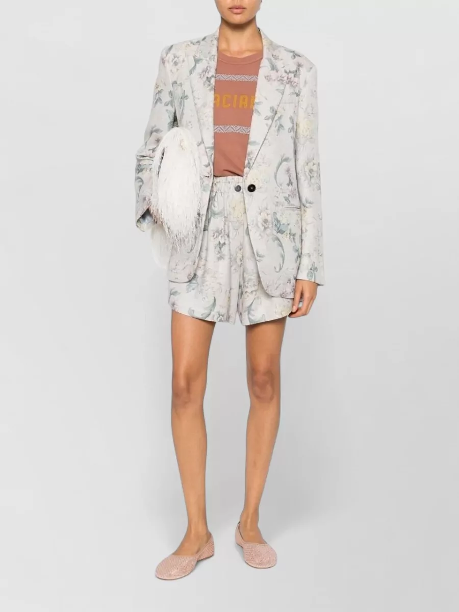 Forte Forte Floral Print Tailored Shorts