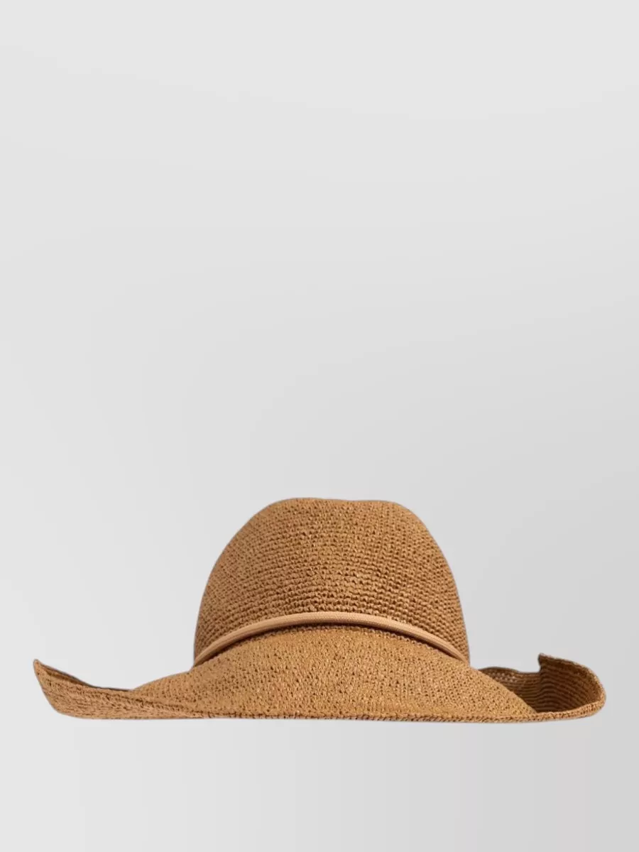 Emporio Armani Cloche Hat Band Detail Wide Brim