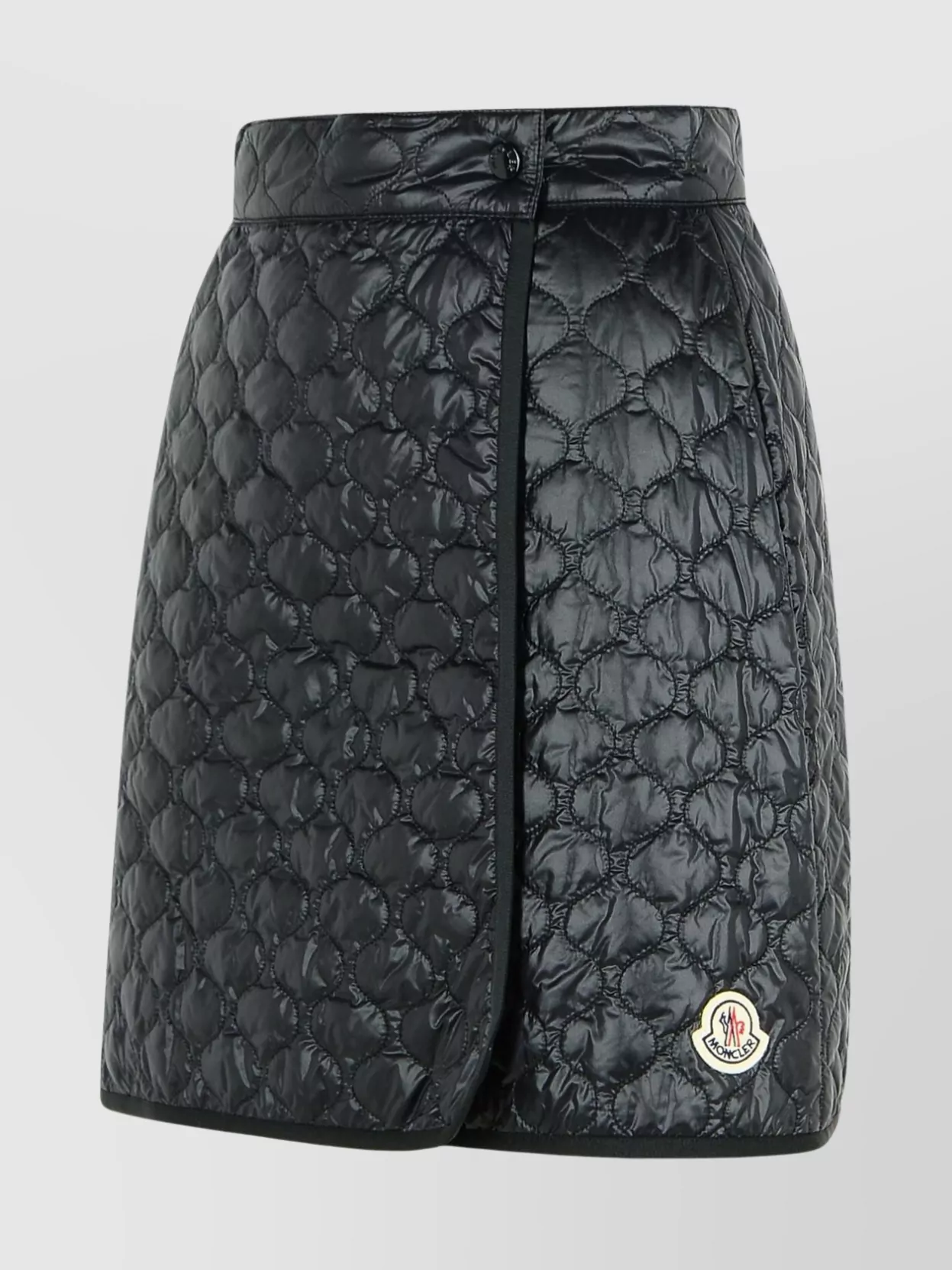 Moncler High-Waisted Wrap Skirt Quilted Texture