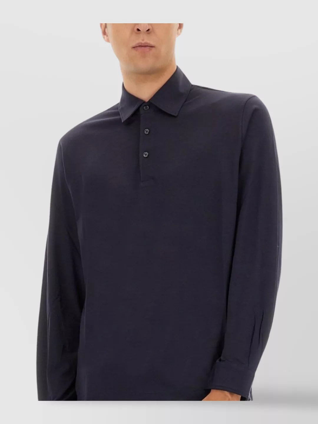 Herno Long Sleeve Polo Shirt Resort Collection