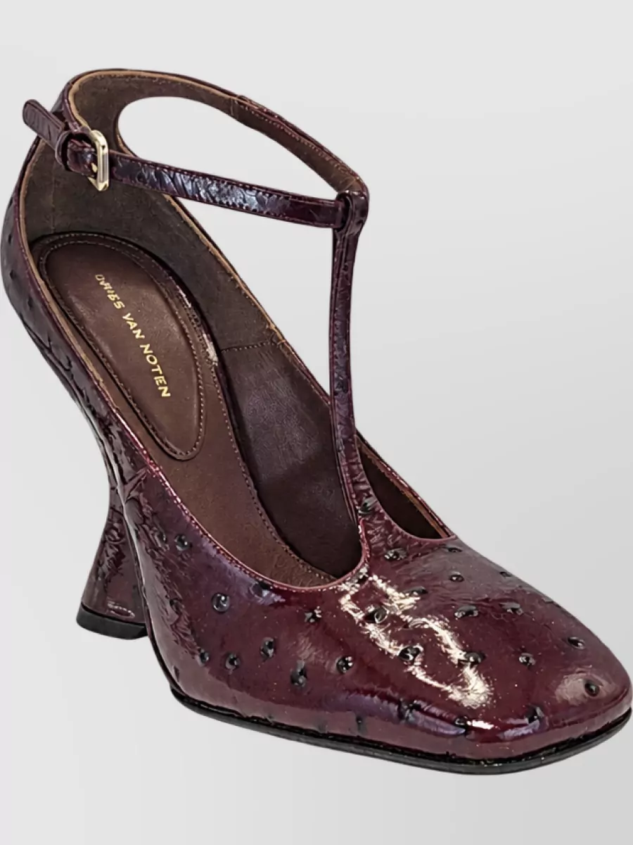 Dries Van Noten Leather Wedge Pumps