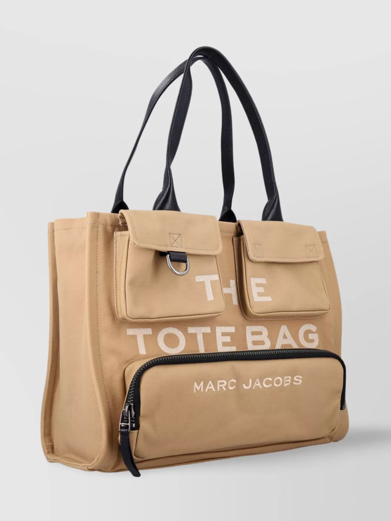 Marc Jacobs Large Tote Dual Handles Pocket In Neutrals