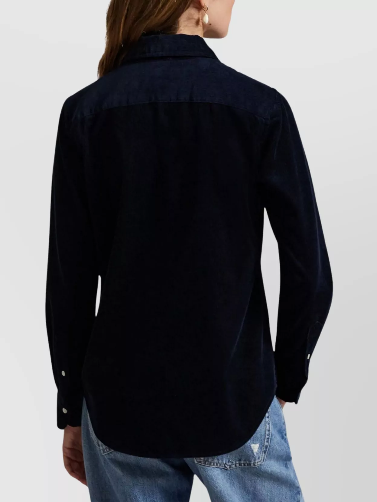 Ralph Lauren Long Sleeve Collared Shirt With Structured Fit