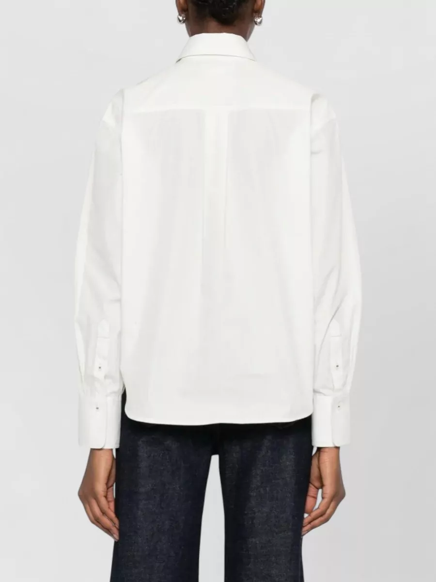 Victoria Beckham Cotton Cropped Shirt