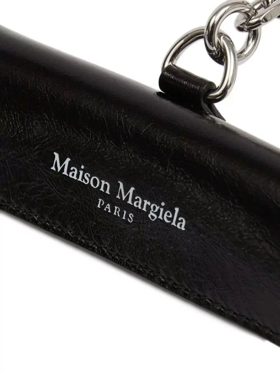 Maison Margiela Leather Lipstick Case Chain And Keyring