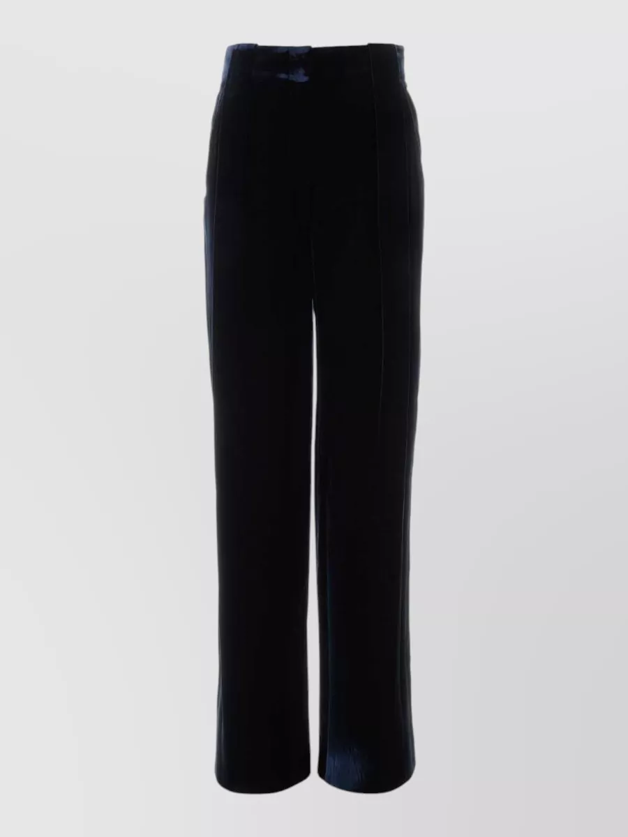 Giorgio Armani velvet wide-leg trousers