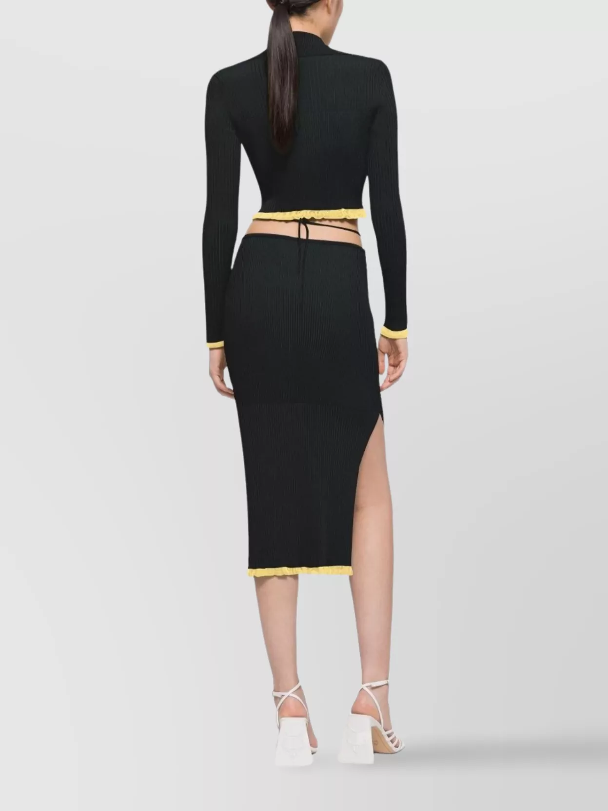 Shop Az Factory Short Cardigan With V-neck And Long Sleeves
