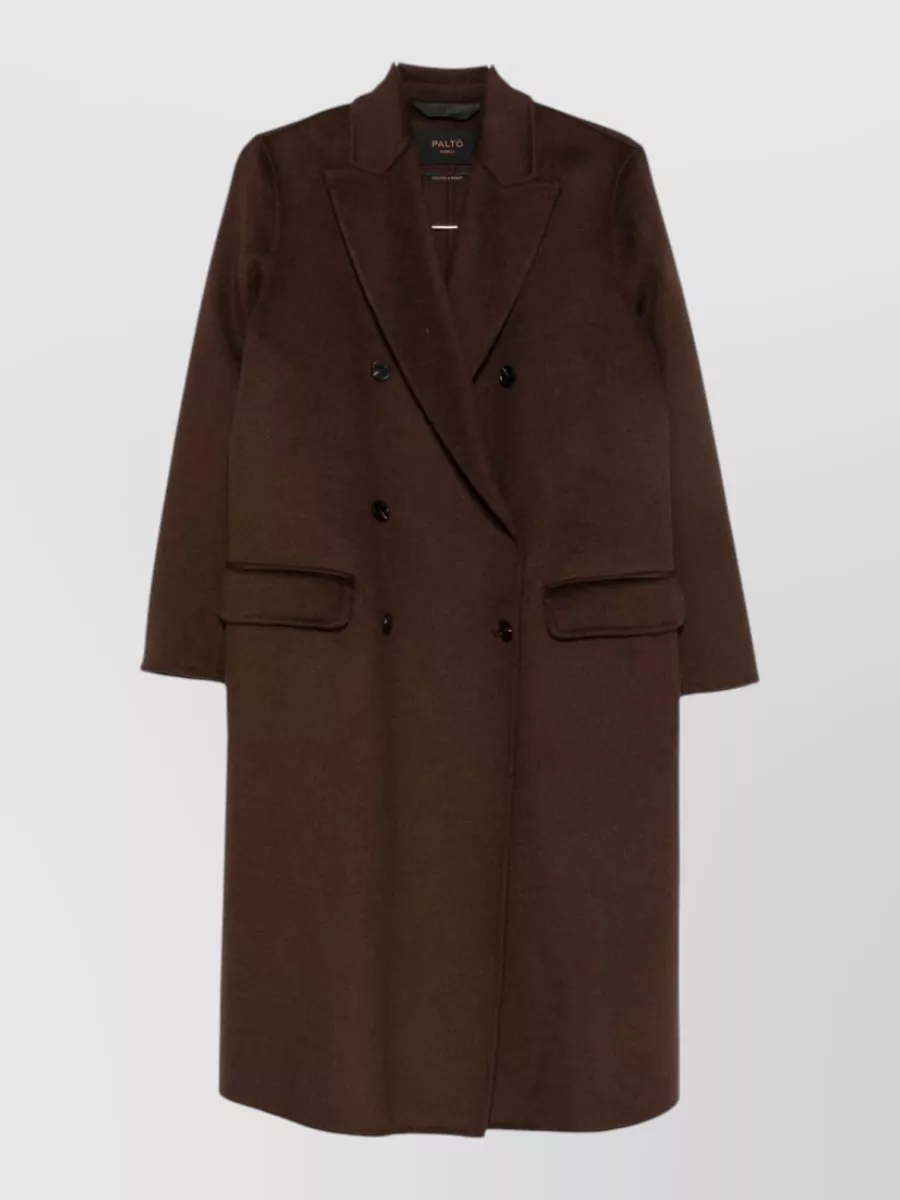 Paltò Wool Felted Double-Breasted Coat