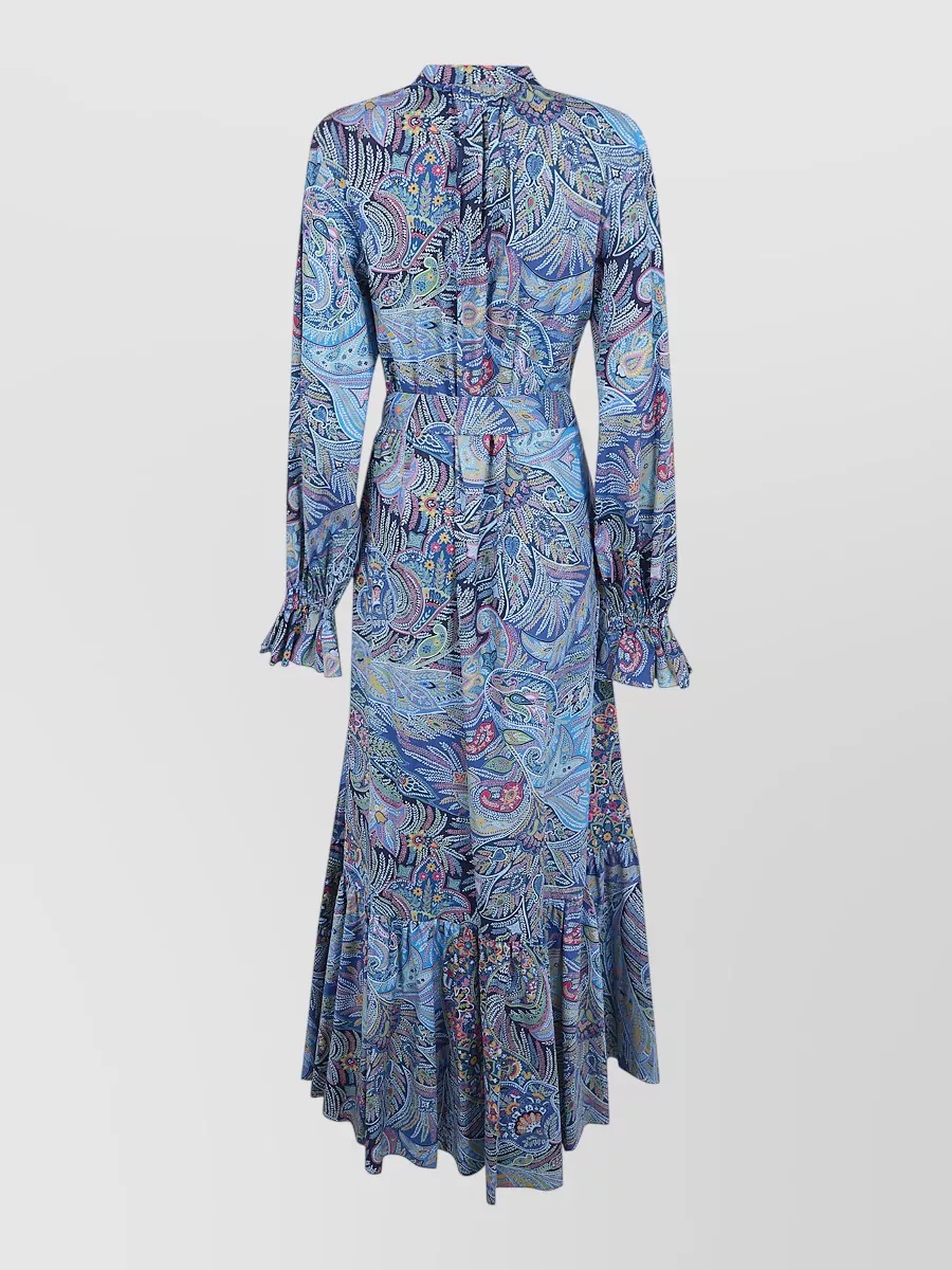 Etro paisley-print cotton maxi shirt dress