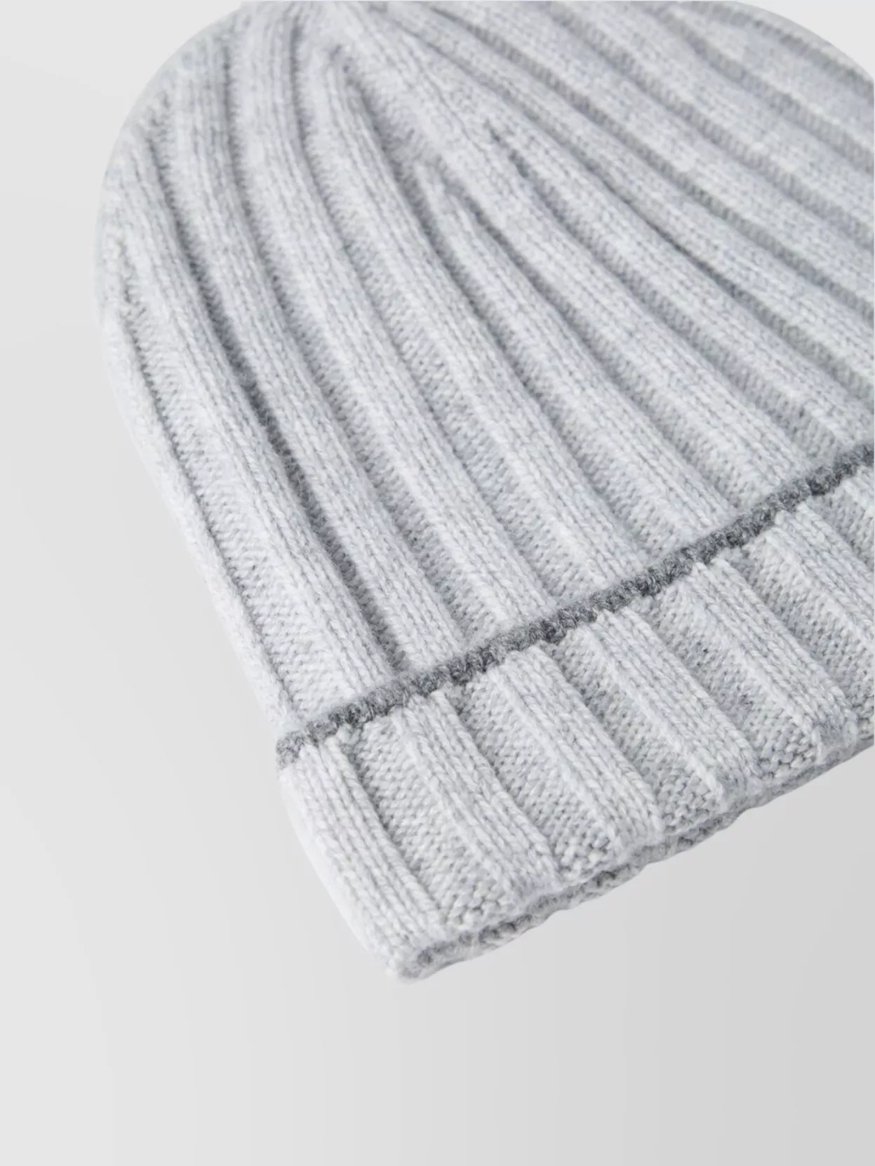 Brunello Cucinelli Cashmere Ribbed Knit Hat