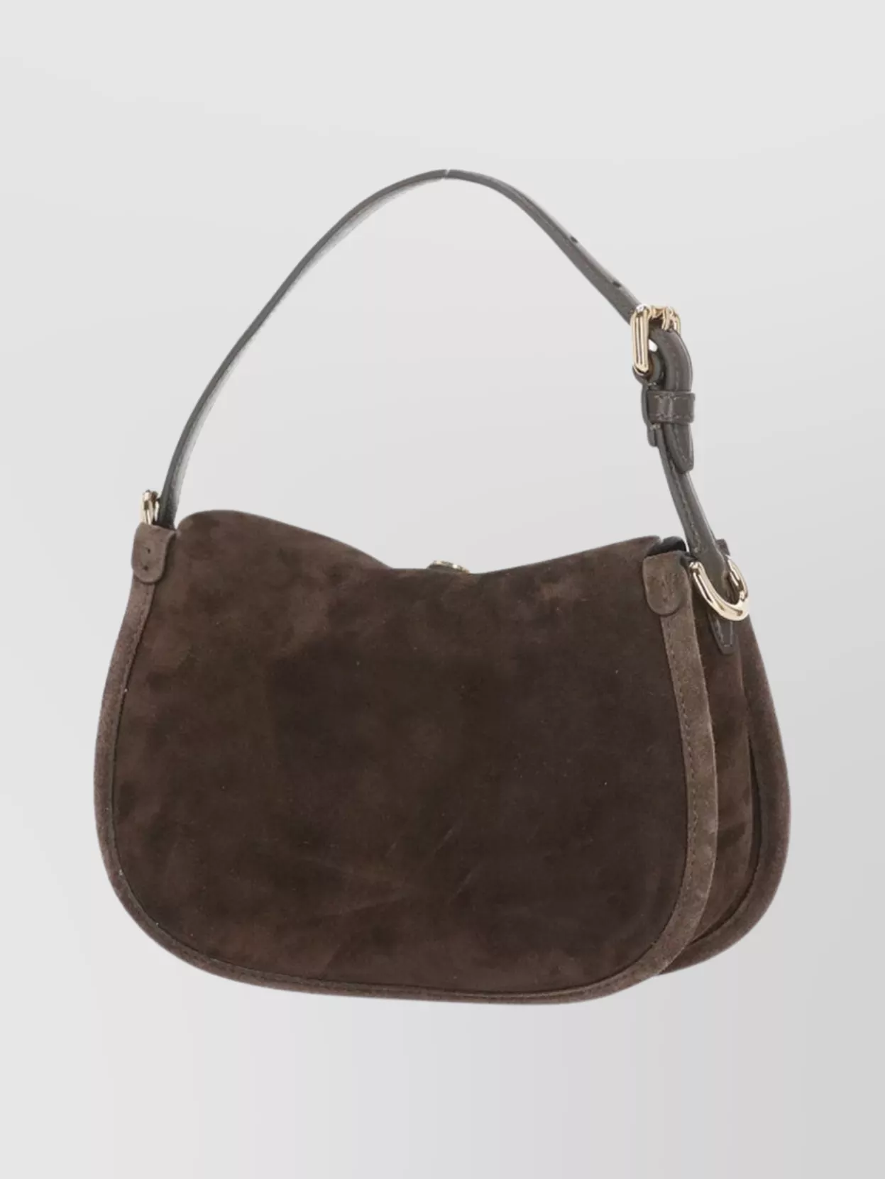 Etro Suede Leather Shoulder Bag With Removable Strap