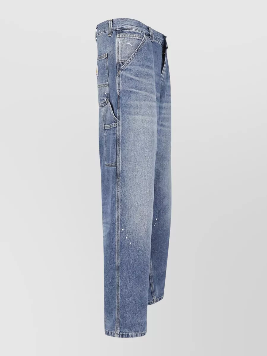 Carhartt Wip Denim Wide-Leg Straight-Leg Pants
