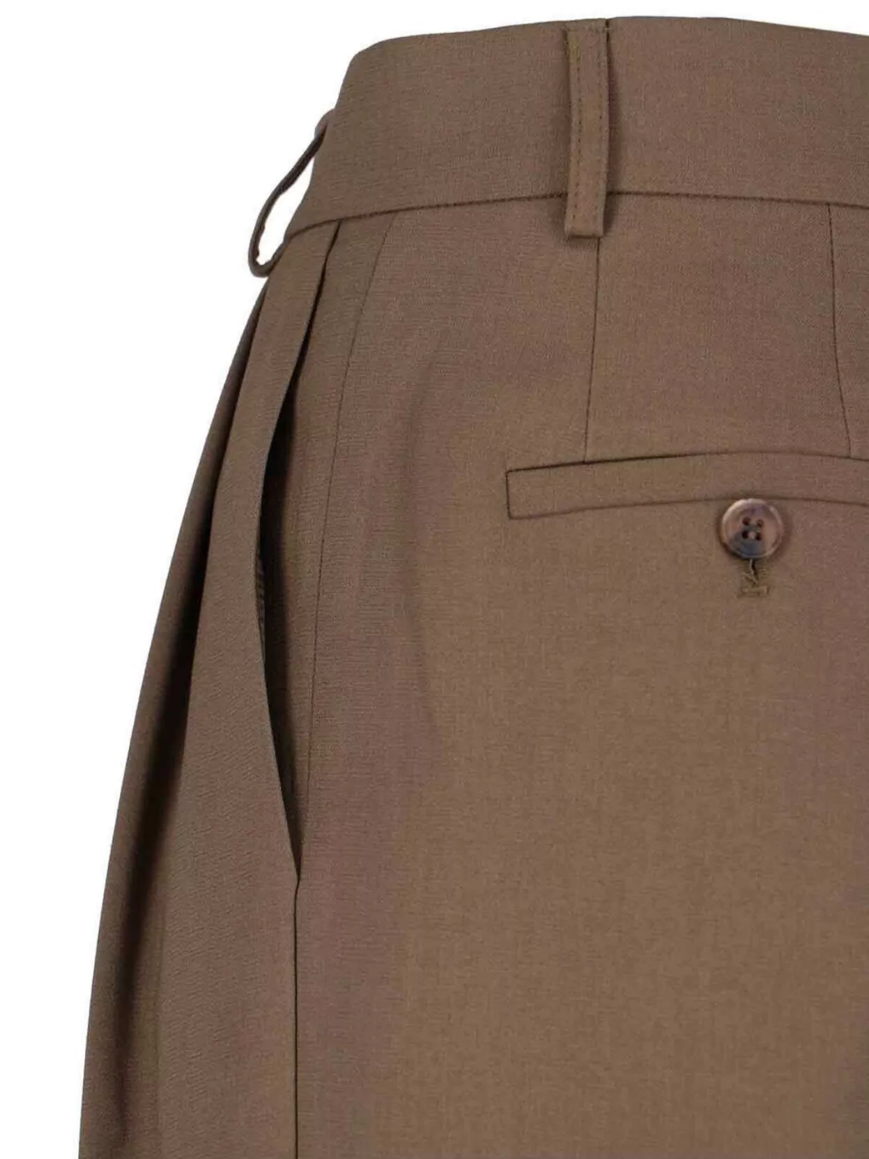 The Frankie Shop Straight Trousers With Belt Loops And Pleated Front