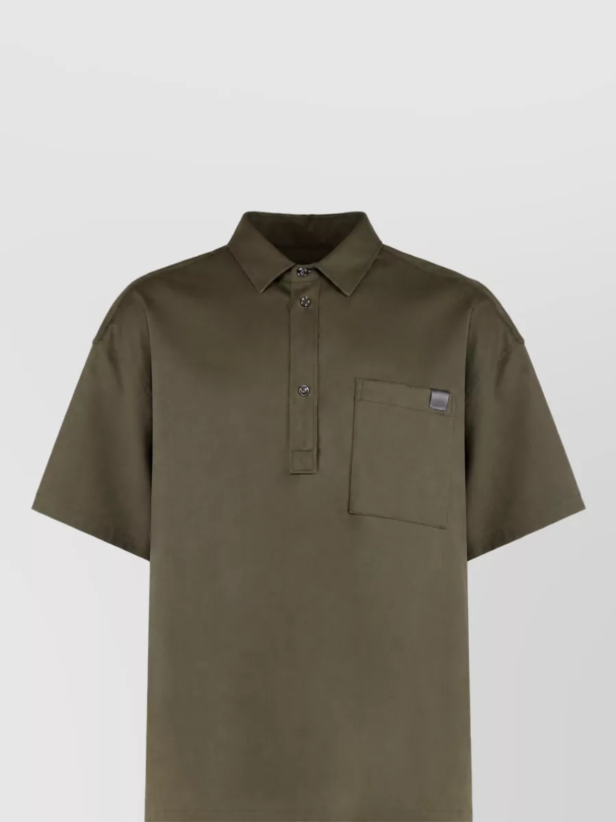 Darkpark wool short-sleeve polo shirt