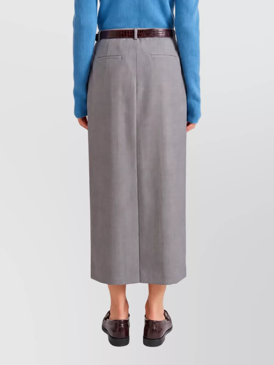 The Frankie Shop Wool Midi Pencil Skirt