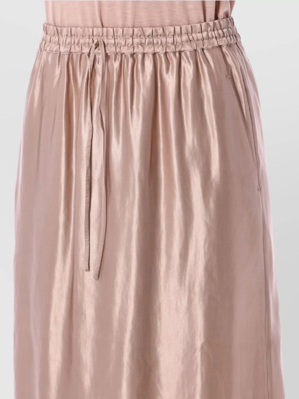 Loulou Studio Silk Blend Skirt Drawstring