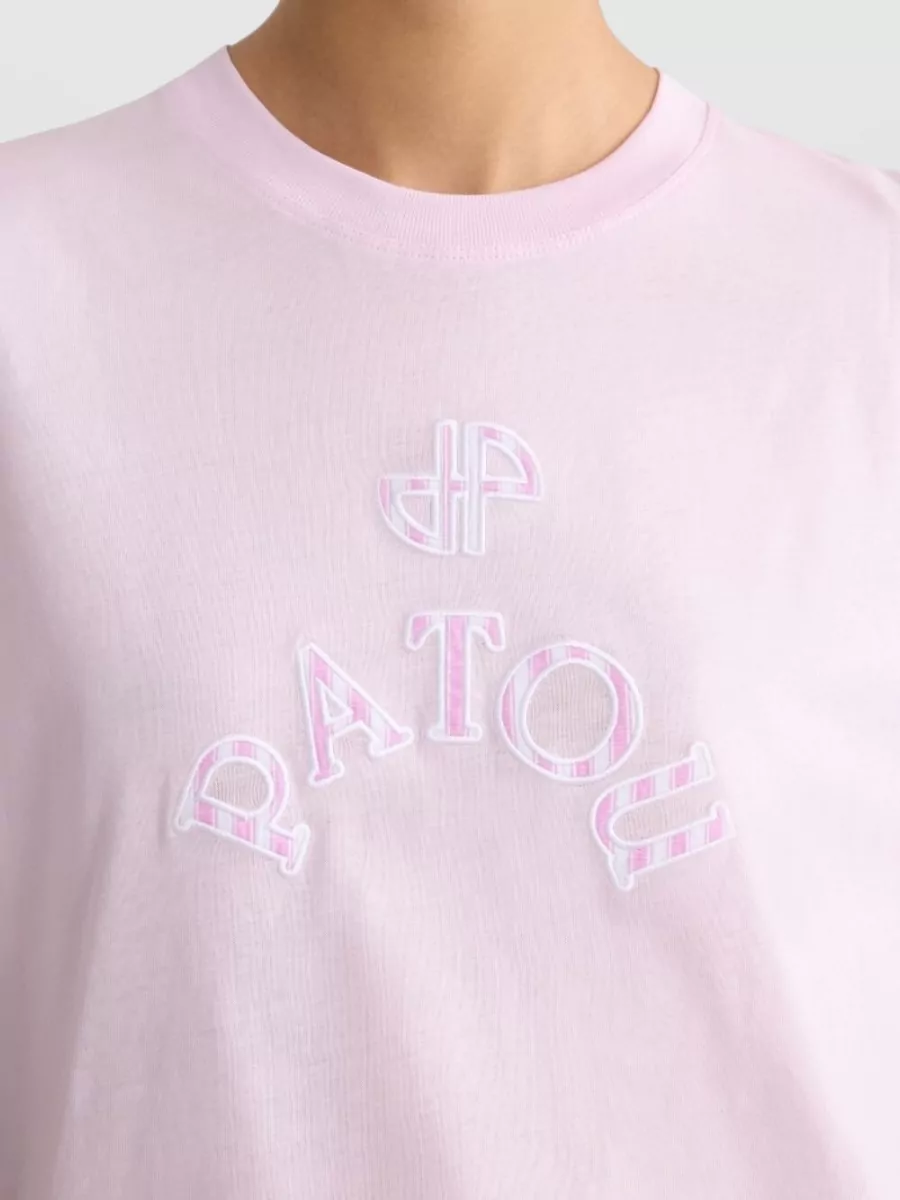 Patou Cotton Logo-Print Crew-Neck Short-Sleeve T-Shirt