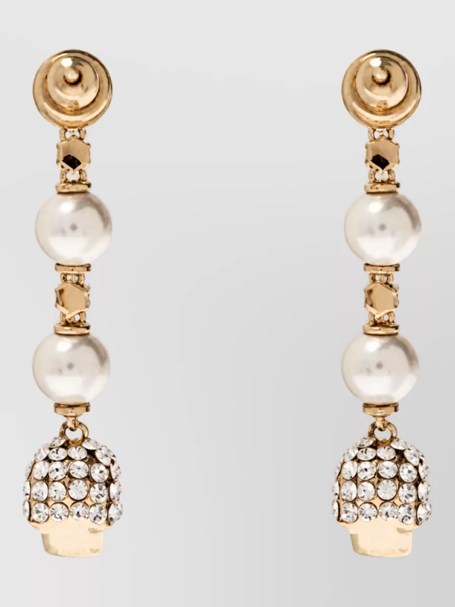 Alexander McQueen brass earrings