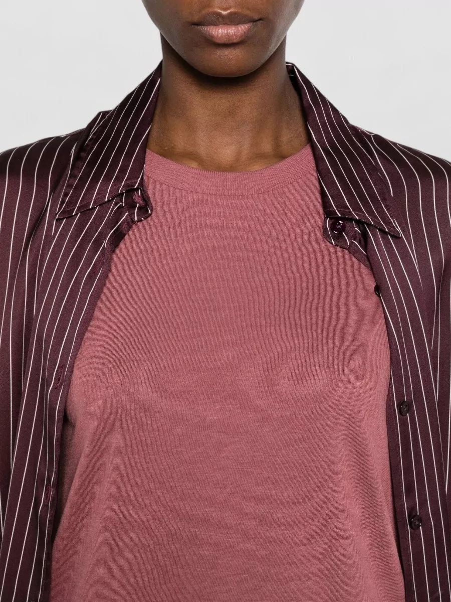 Herno Short Sleeve Round Neck Knit Top