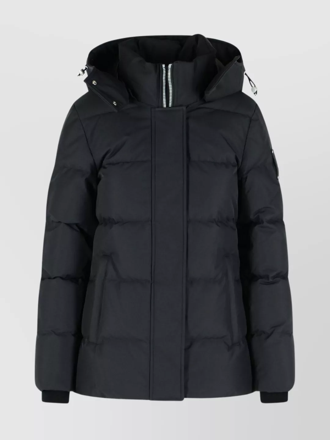 Moose Knuckles hooded quilted down jacket pockets