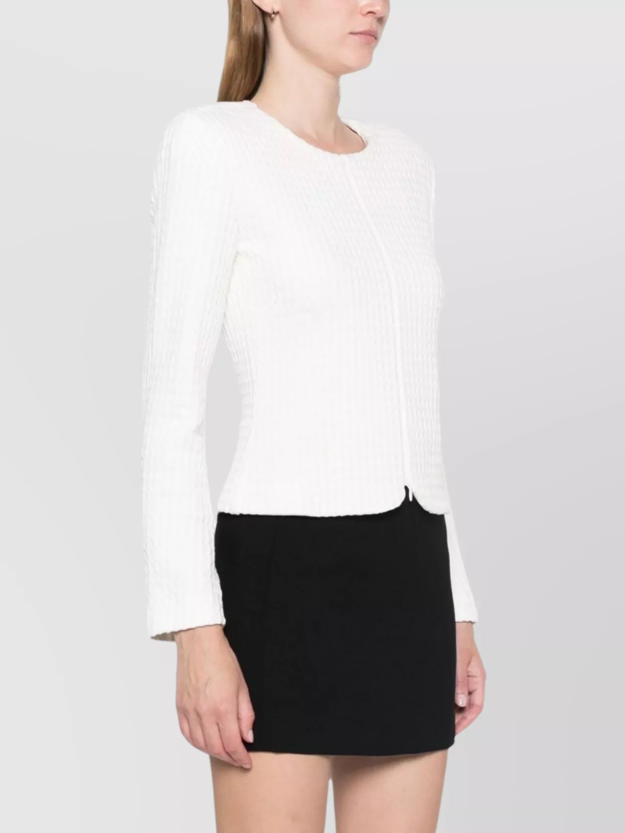 Emporio Armani Quilted Cotton Jacket With Fitted Silhouette