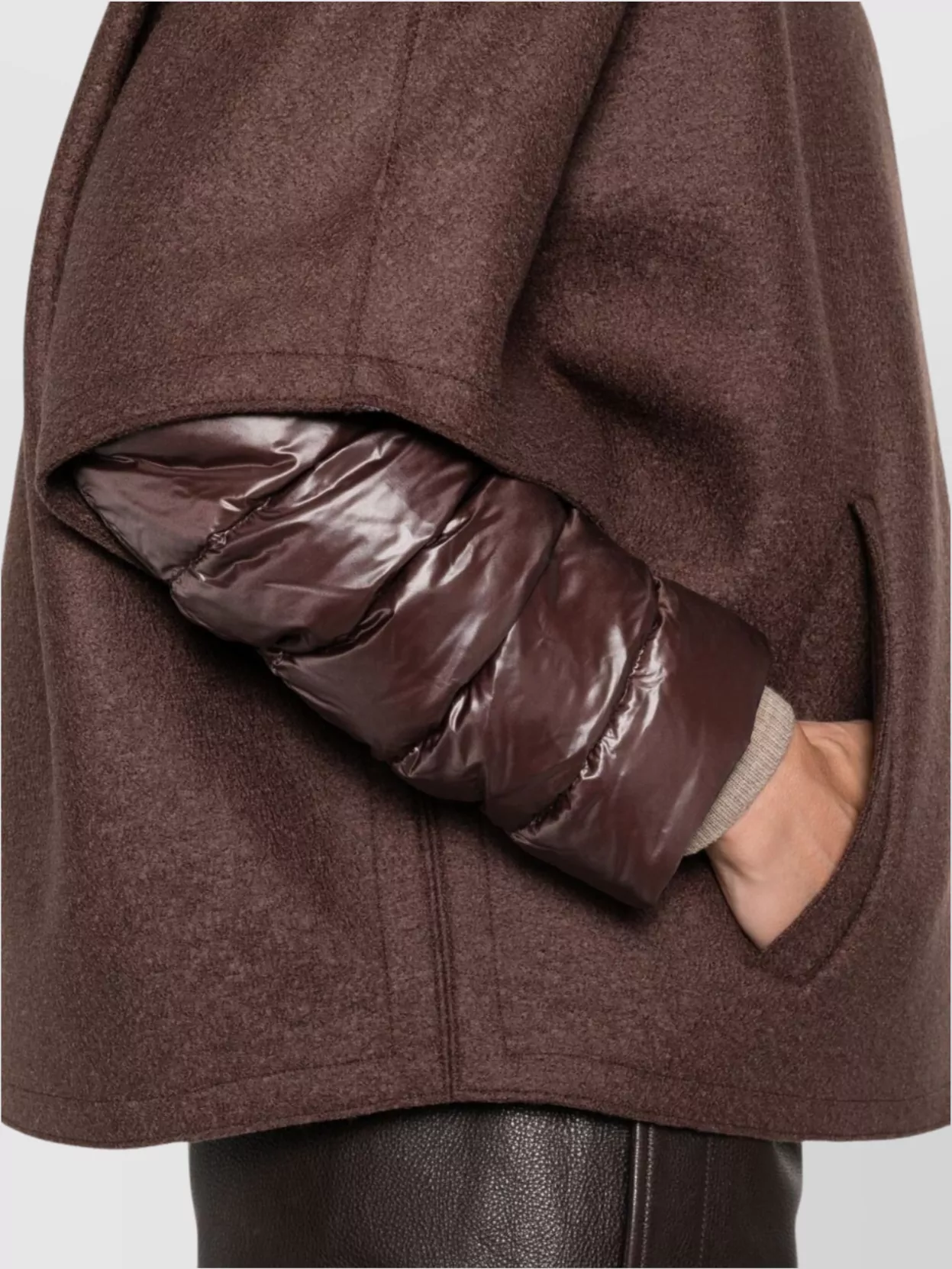 Herno Collar Hooded Sleeves Quilted Pockets