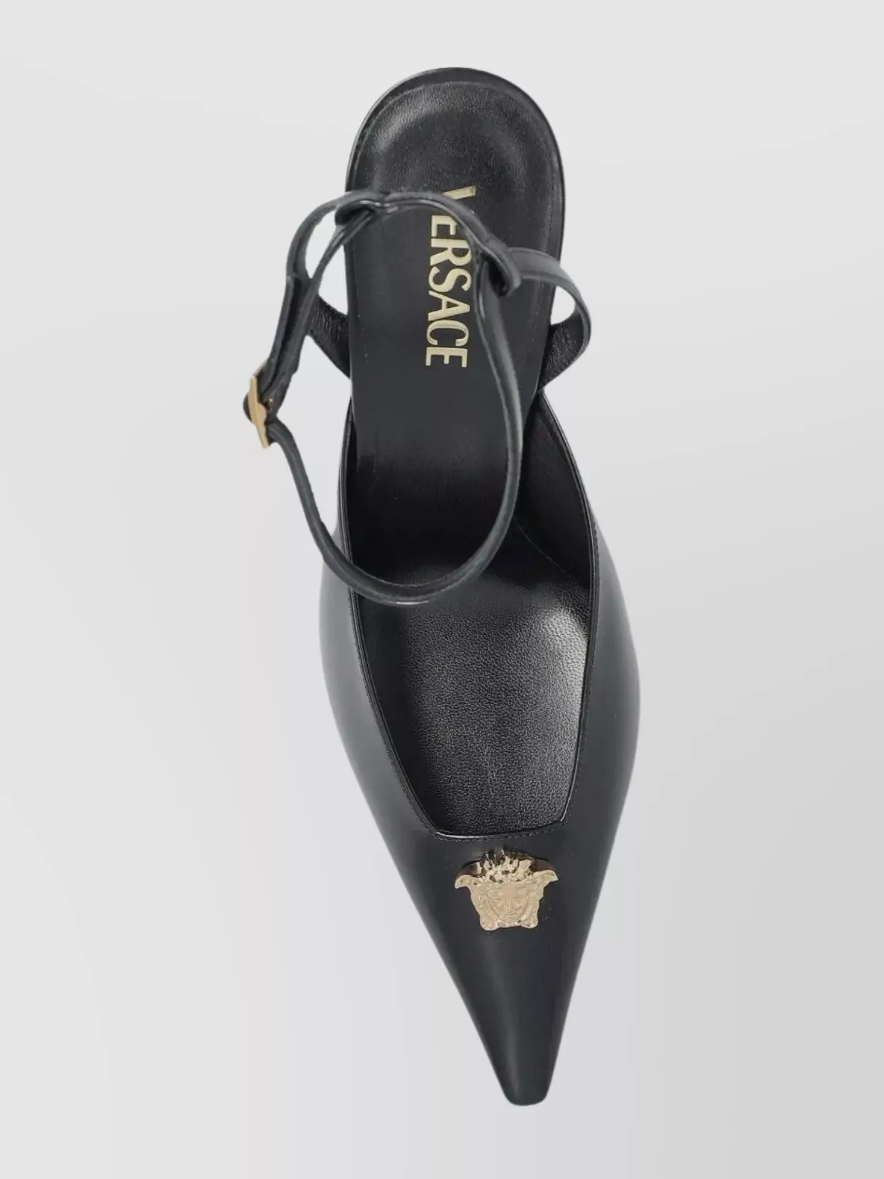 Versace Leather Pumps Featuring Medusa Detail