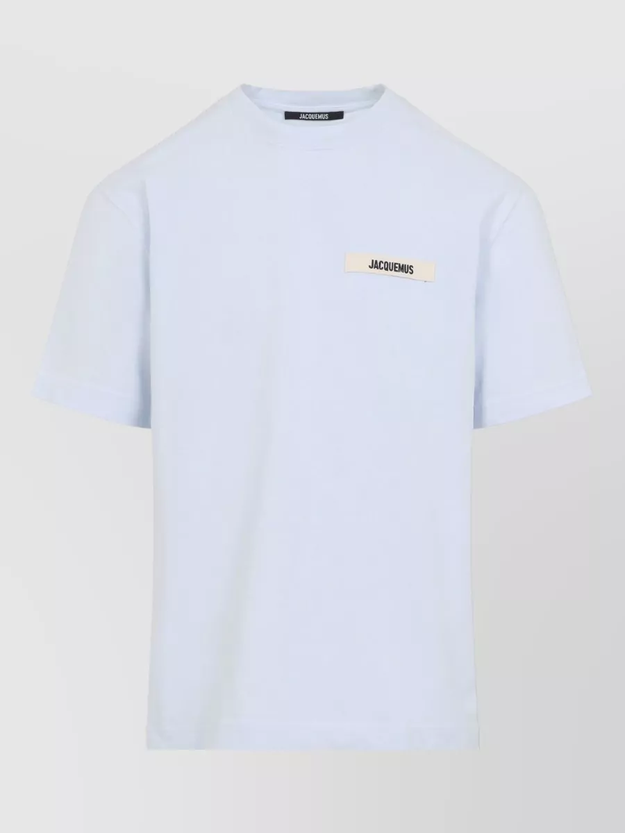 Jacquemus Le T Shirt Grosgrain Cotton Crewneck