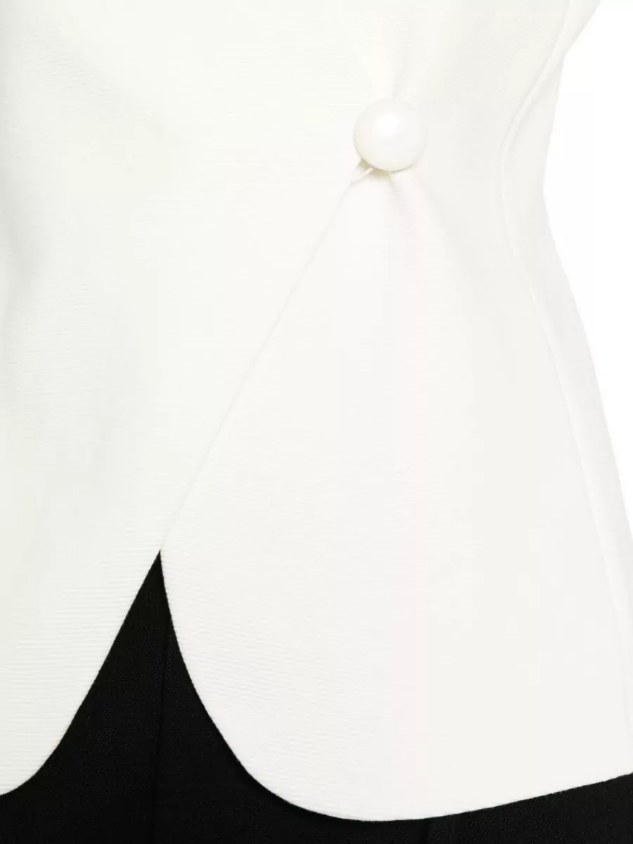 Emporio Armani Cotton Asymmetric Single-Breasted Jacket