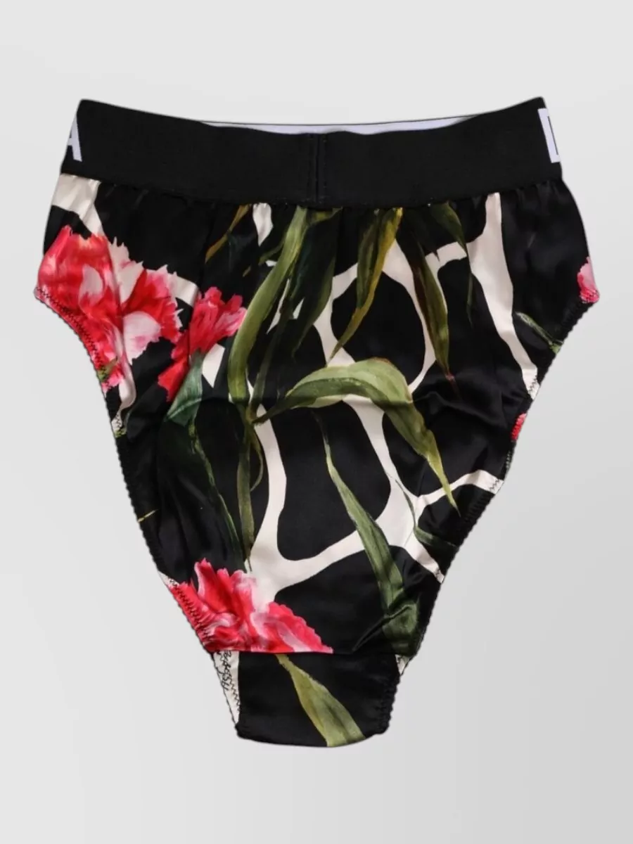 Dolce&Gabbana Floral print high waist briefs