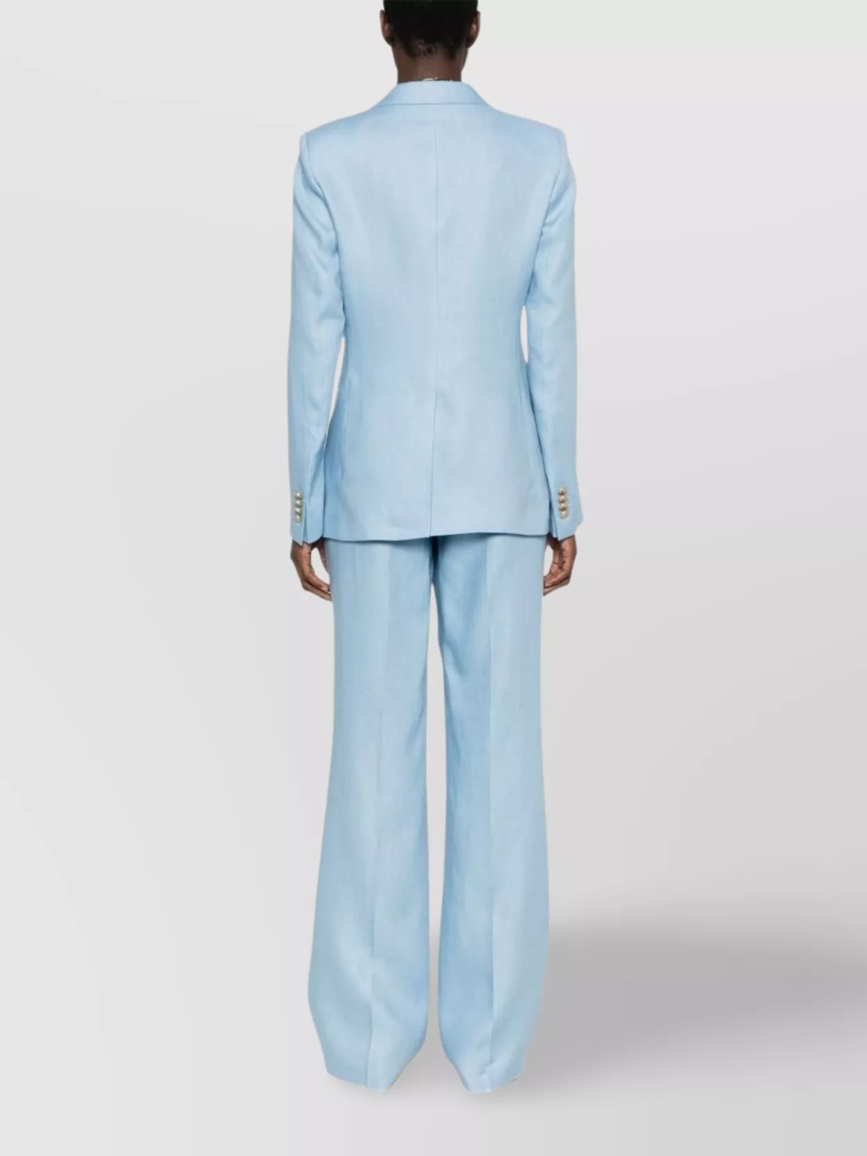 Shop Tagliatore Parisian Flap Pocket Suit With Wide-leg Trousers
