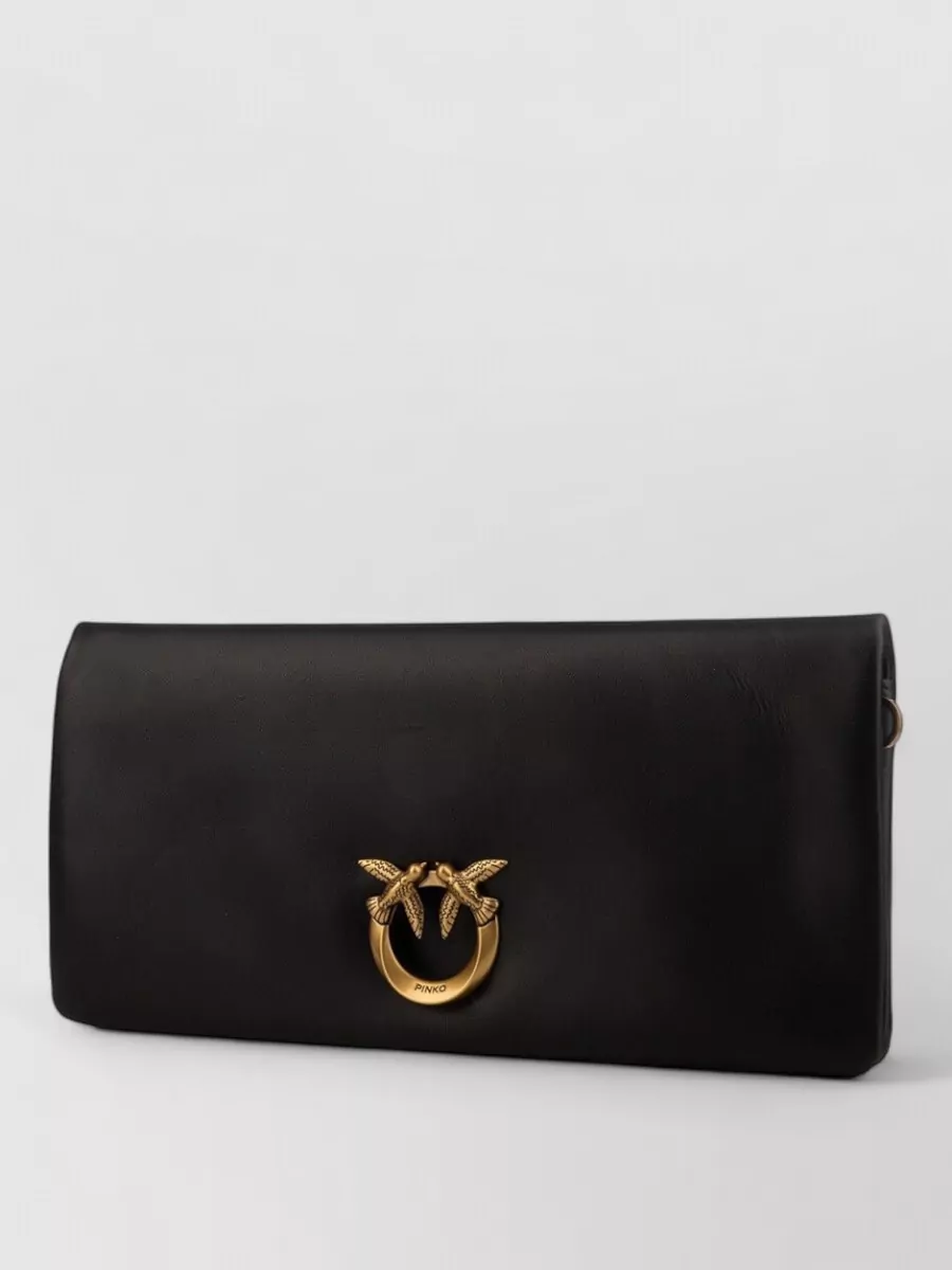 Pinko Love Bag Click Medium Leather Crossbody Bag