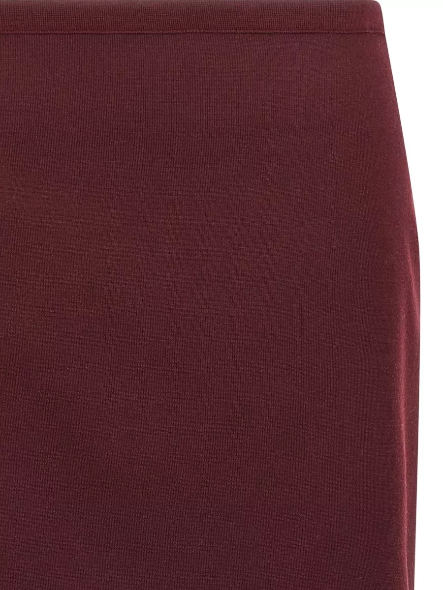 Miu Miu Virgin Wool Asymmetric Midi Pencil Skirt