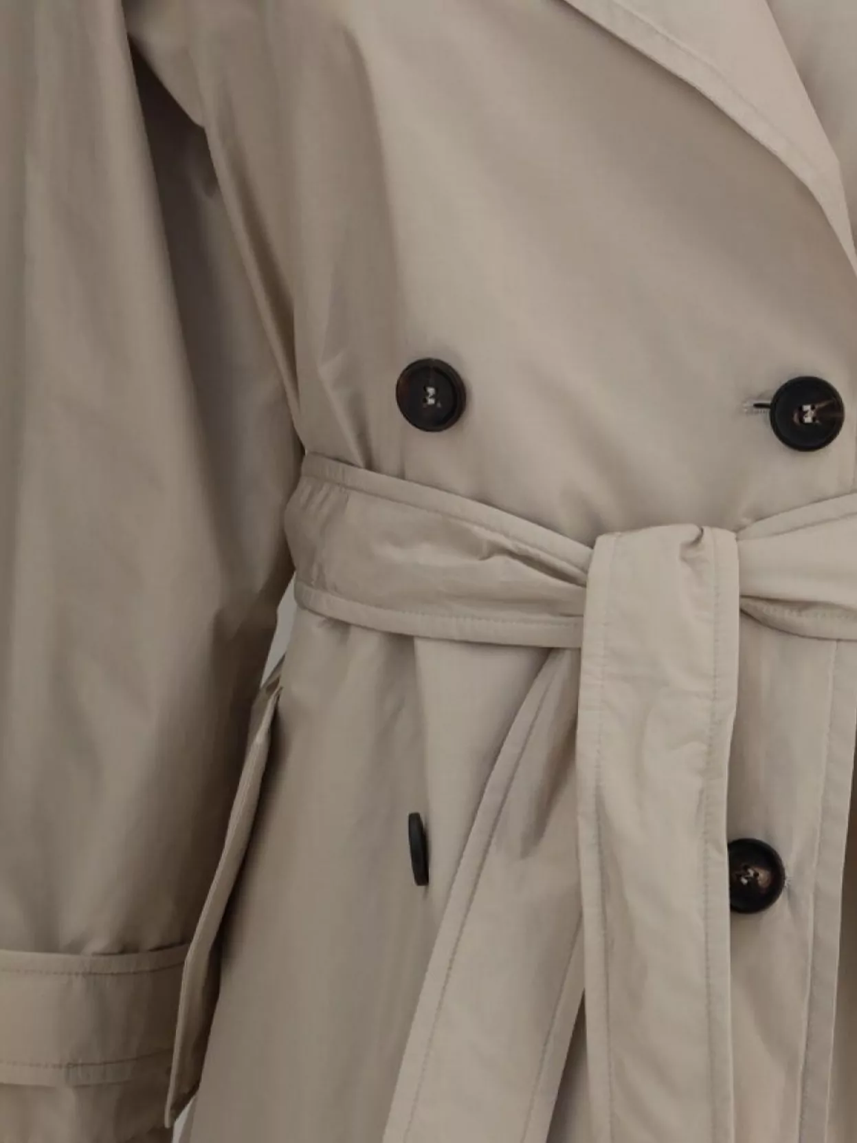 Brunello Cucinelli Trench Coat Monili Detail Belted
