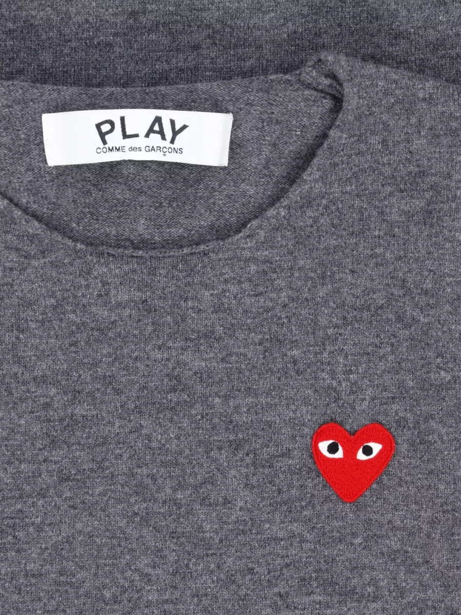 Comme Des Garçons Play Wool Crewneck T-Shirt