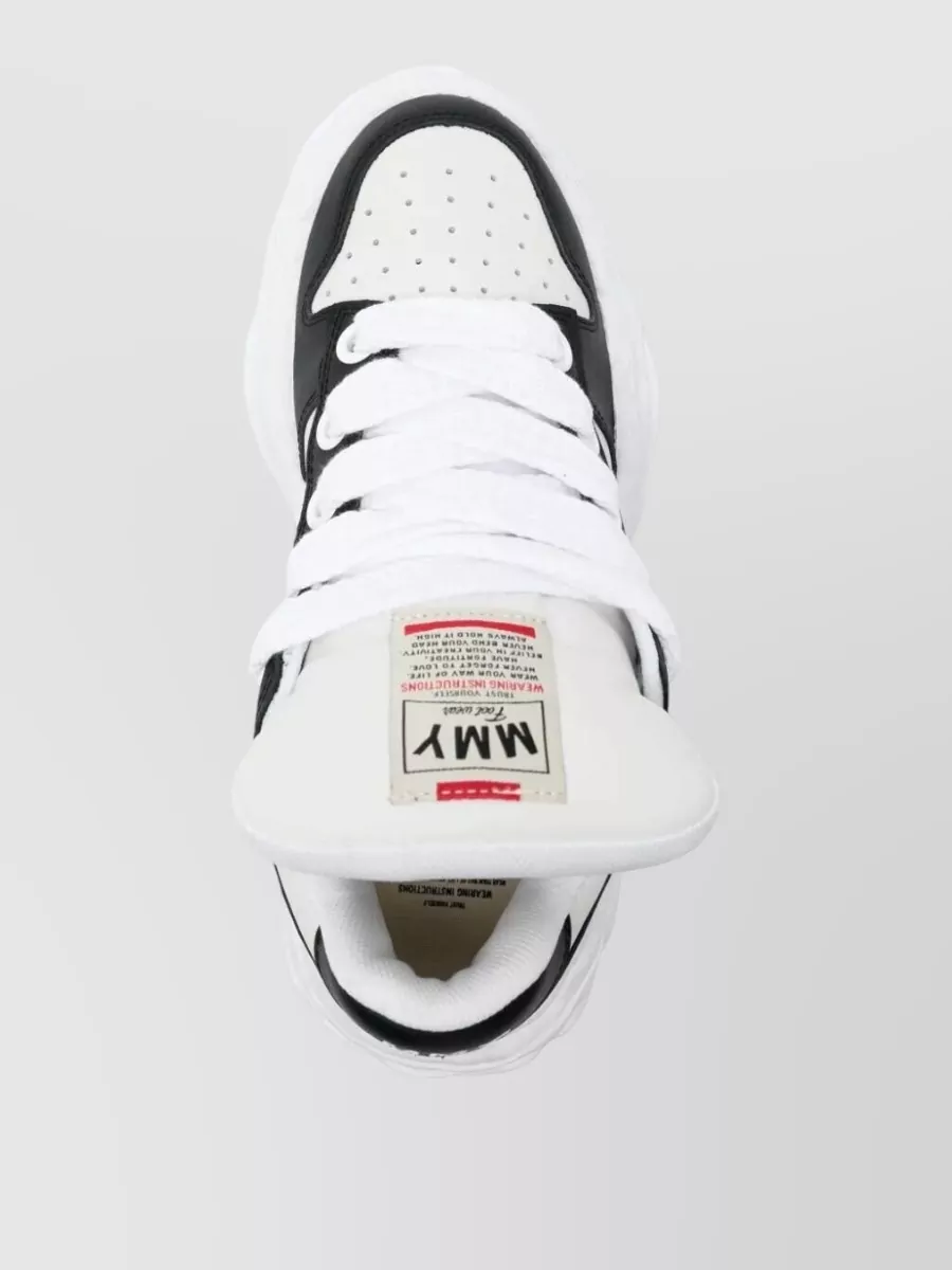 Maison Mihara Yasuhiro Leather Low-Top Sneakers