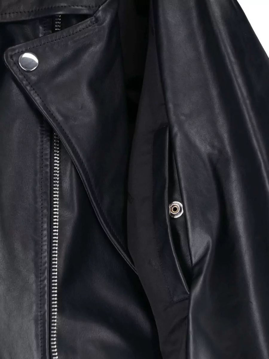 Diesel Leather Asymmetric Biker Jacket