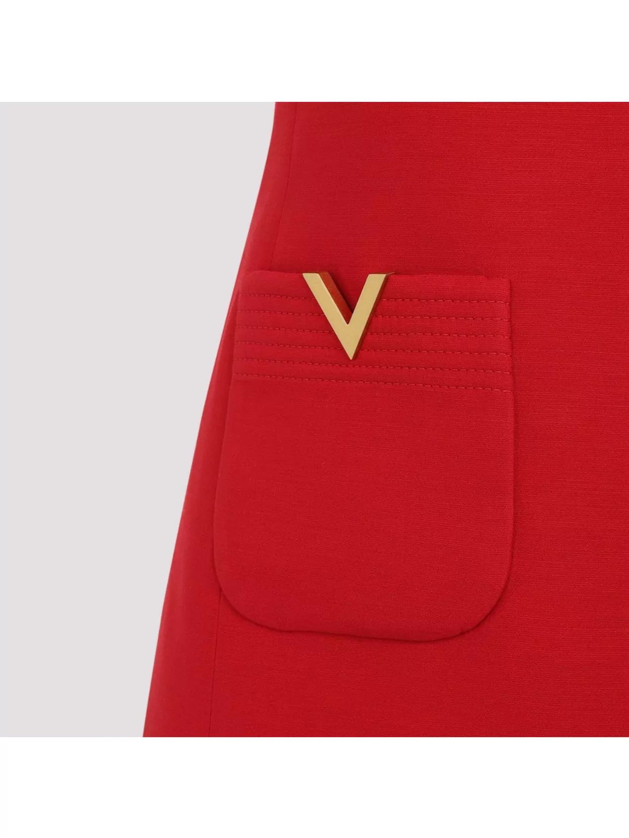 Valentino Fitted Red Dress With Decorative Bows In Red