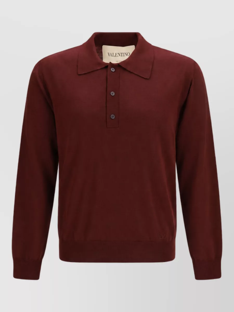 Valentino Garavani wool polo shirt