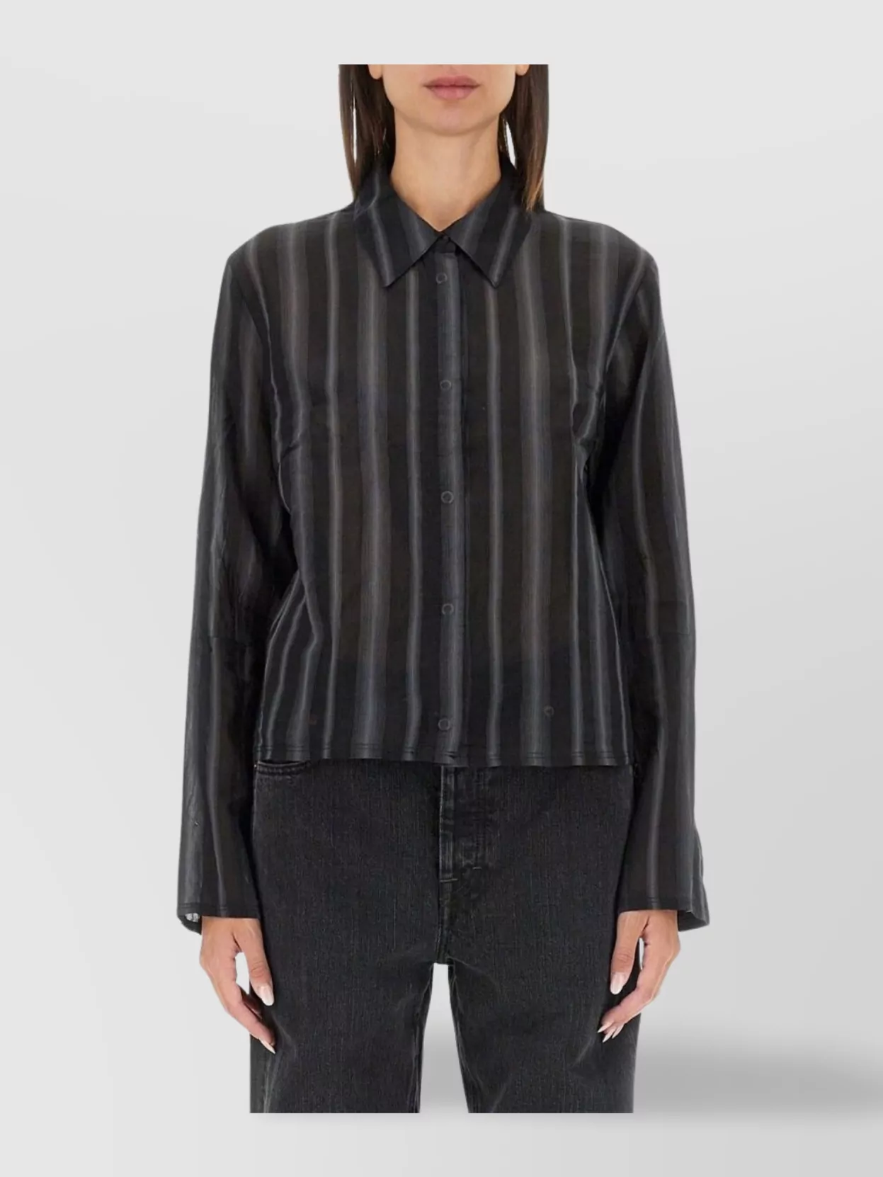 Our Legacy Shirt With Striped Pattern And Chest Pocket