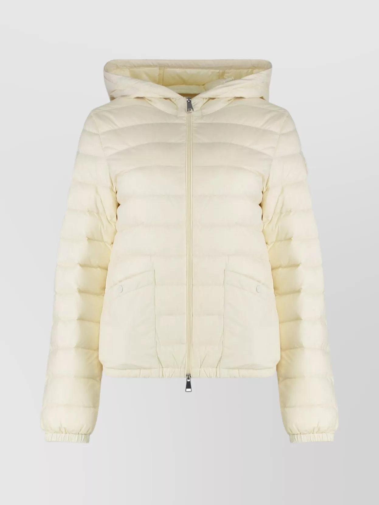 Moncler Short Down Jacket With Hood And Pockets