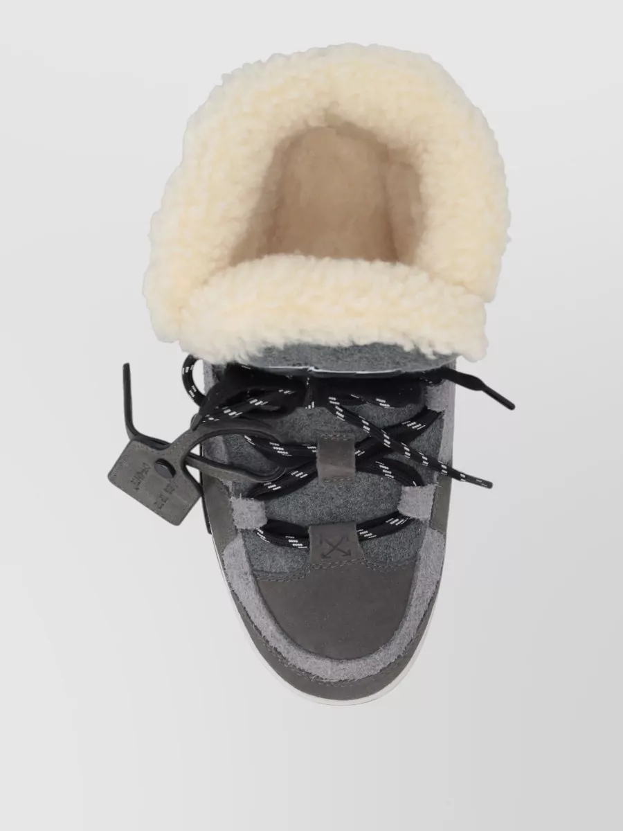 Off-White Leather High-Top Sneakers