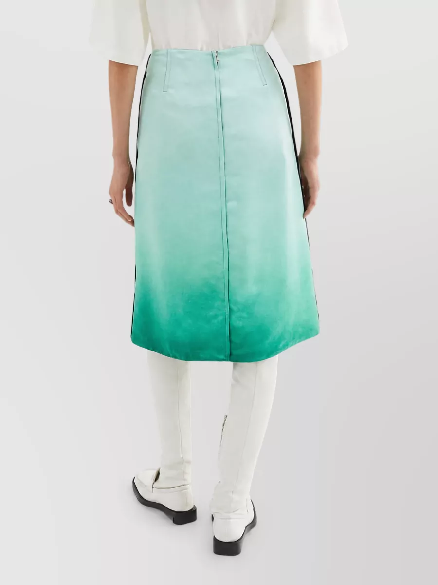 Jil Sander Printed Cotton A-Line Skirt